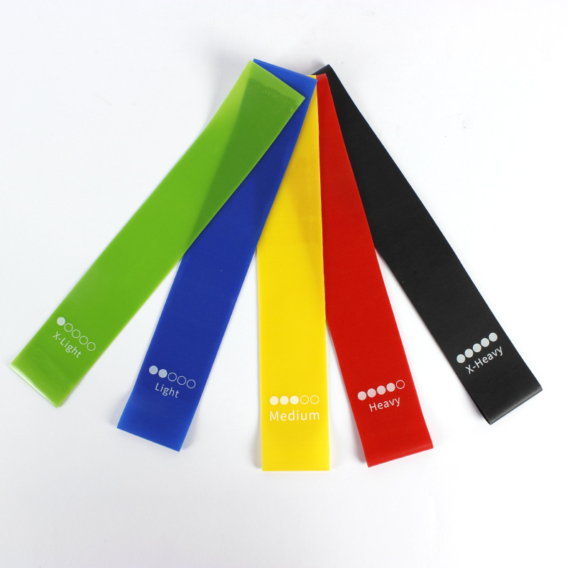 TPE Yoga resistance band Fitness multifunctional routine five-color resistance band