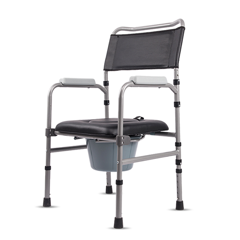 Elderly people sitting toilet chair bath chair toilet chair can be folded and adjusted to the height of the disabled rehabilitation stool