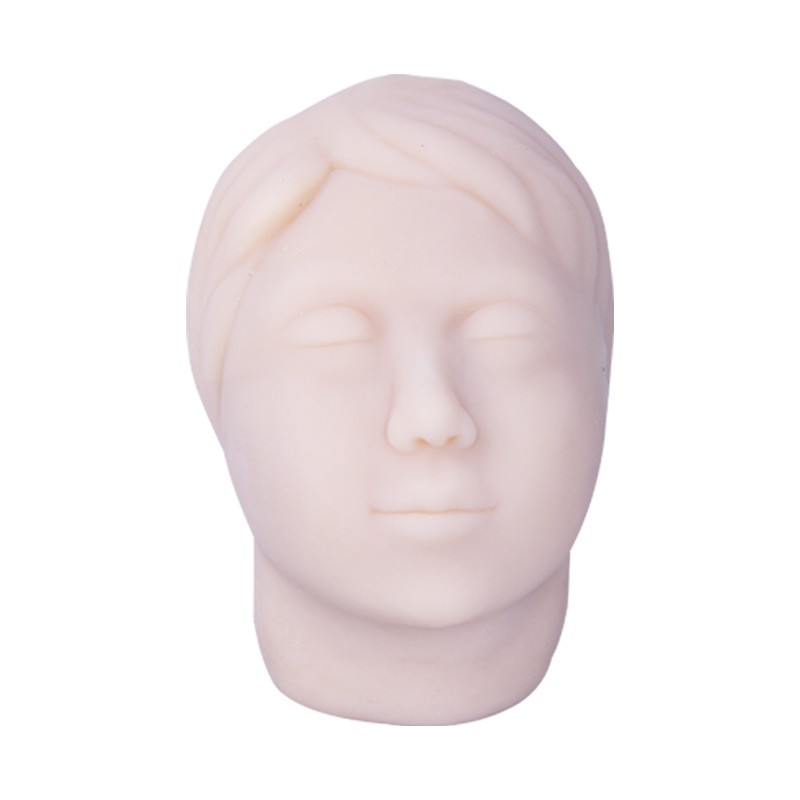 Silicone facial acupuncture practice model - Traditional Chinese medicine facial acupoints - Facial acupuncture needle insertion - Micro-plastic surgery practic